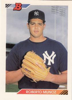#523 Roberto Munoz - New York Yankees - 1992 Bowman Baseball