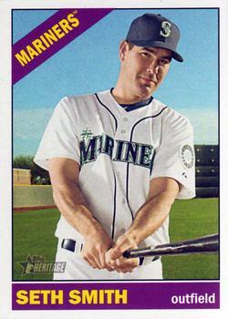 #523 Seth Smith - Seattle Mariners - 2015 Topps Heritage Baseball