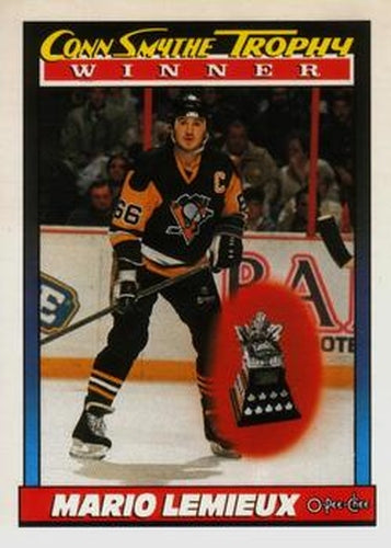 #523 Mario Lemieux - Pittsburgh Penguins - 1991-92 O-Pee-Chee Hockey