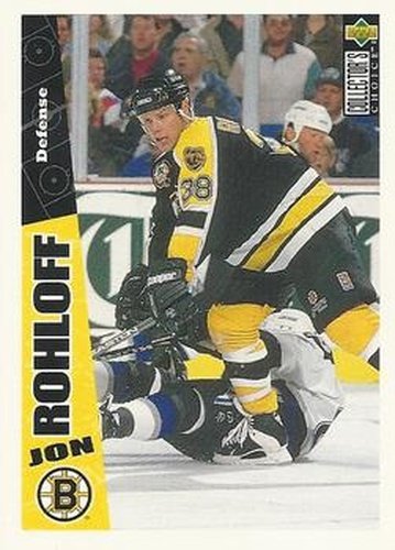 #21 Jon Rohloff - Boston Bruins - 1996-97 Collector's Choice Hockey