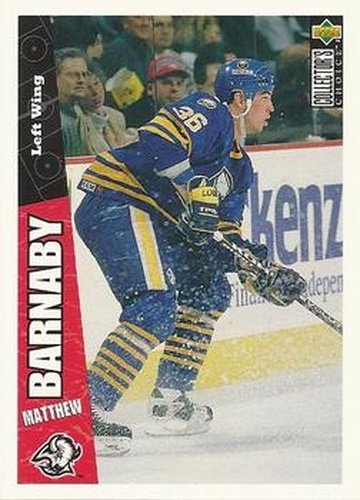 #33 Matthew Barnaby - Buffalo Sabres - 1996-97 Collector's Choice Hockey