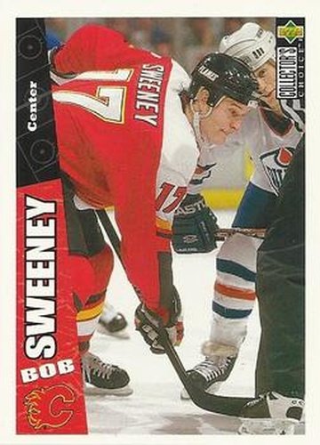 #37 Bob Sweeney - Calgary Flames - 1996-97 Collector's Choice Hockey