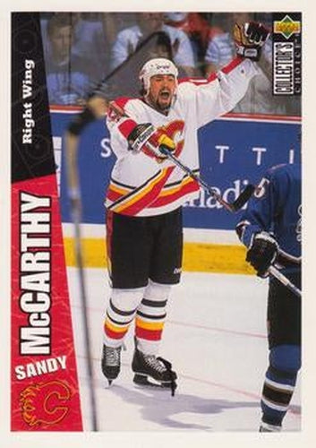 #43 Sandy McCarthy - Calgary Flames - 1996-97 Collector's Choice Hockey