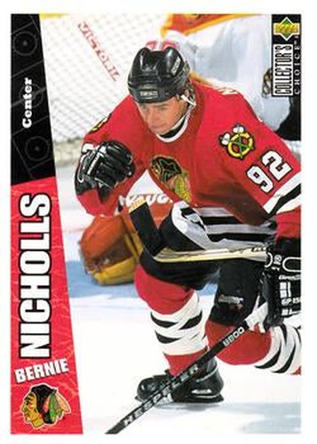#50 Bernie Nicholls - Chicago Blackhawks - 1996-97 Collector's Choice Hockey