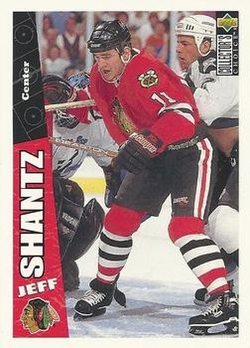 #53 Jeff Shantz - Chicago Blackhawks - 1996-97 Collector's Choice Hockey