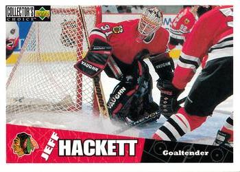 #54 Jeff Hackett - Chicago Blackhawks - 1996-97 Collector's Choice Hockey