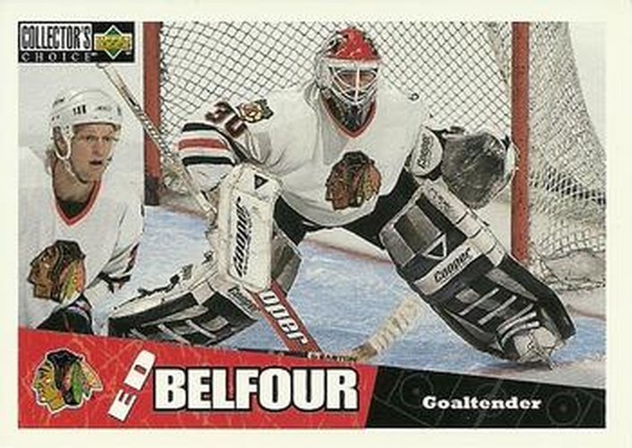 #55 Ed Belfour - Chicago Blackhawks - 1996-97 Collector's Choice Hockey