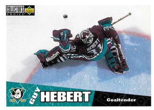 #5 Guy Hebert - Anaheim Mighty Ducks - 1996-97 Collector's Choice Hockey