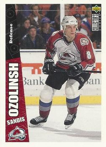 #60 Sandis Ozolinsh - Colorado Avalanche - 1996-97 Collector's Choice Hockey