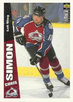 #66 Chris Simon - Colorado Avalanche - 1996-97 Collector's Choice Hockey