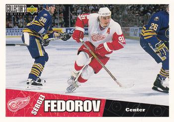 #80 Sergei Fedorov - Detroit Red Wings - 1996-97 Collector's Choice Hockey