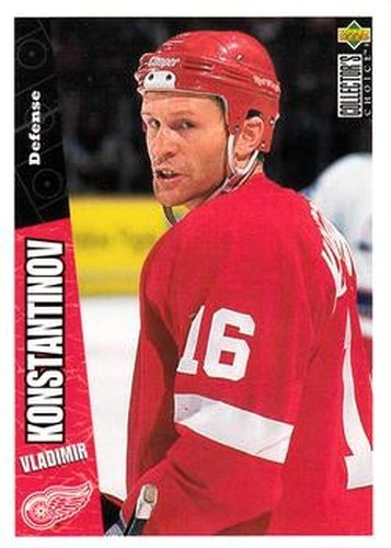 #82 Vladimir Konstantinov - Detroit Red Wings - 1996-97 Collector's Choice Hockey