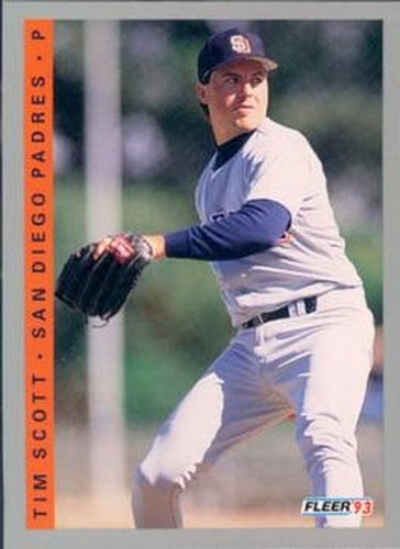 #524 Tim Scott - San Diego Padres - 1993 Fleer Baseball