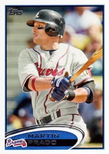 #524 Martin Prado - Atlanta Braves - 2012 Topps Baseball