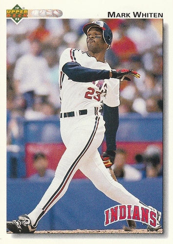 #524 Mark Whiten - Cleveland Indians - 1992 Upper Deck Baseball