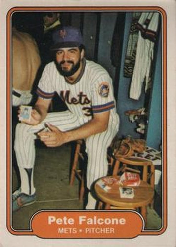 #524 Pete Falcone - New York Mets - 1982 Fleer Baseball