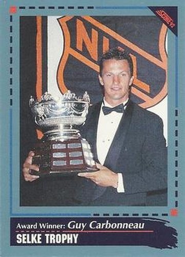 #524 Guy Carbonneau - Montreal Canadiens - 1992-93 Score Canadian Hockey