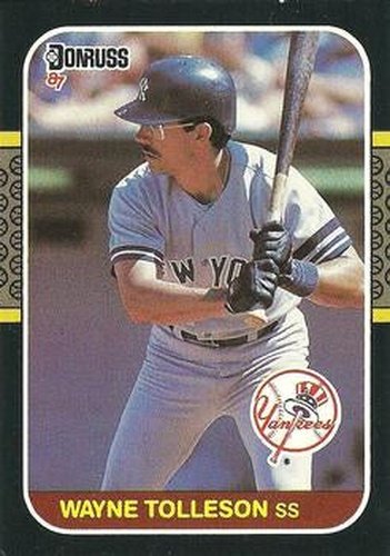 #524 Wayne Tolleson - New York Yankees - 1987 Donruss Baseball