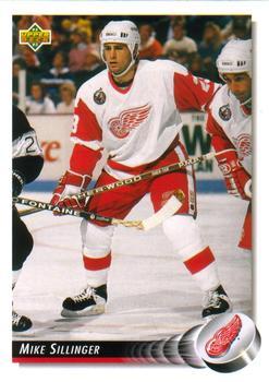 #524 Mike Sillinger - Detroit Red Wings - 1992-93 Upper Deck Hockey