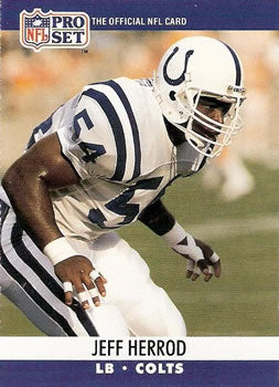 #524 Jeff Herrod - Indianapolis Colts - 1990 Pro Set Football