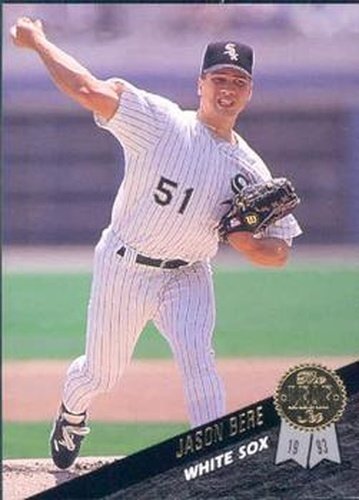 #524 Jason Bere - Chicago White Sox - 1993 Leaf Baseball