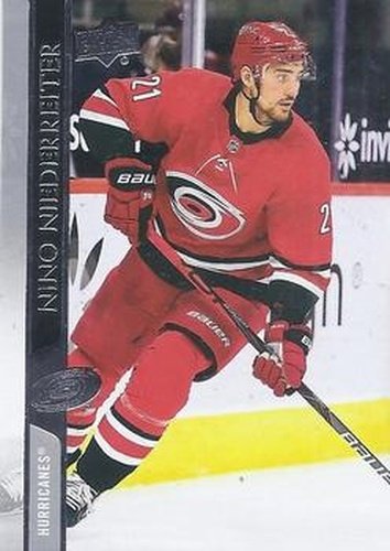 #524 Nino Niederreiter - Carolina Hurricanes - 2020-21 Upper Deck Hockey