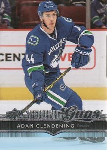 #524 Adam Clendening - Vancouver Canucks - 2014-15 Upper Deck Hockey