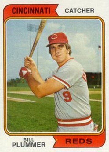 #524 Bill Plummer - Cincinnati Reds - 1974 Topps Baseball