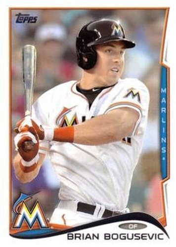 #524 Brian Bogusevic - Miami Marlins - 2014 Topps Baseball