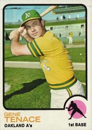#524 Gene Tenace - Oakland Athletics - 1973 Topps Baseball