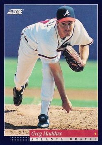 #524 Greg Maddux - Atlanta Braves -1994 Score Baseball