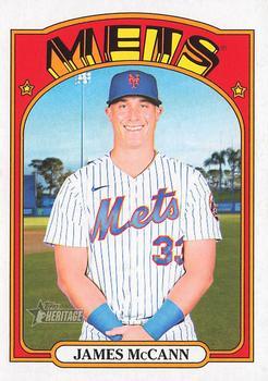 #524 James McCann - New York Mets - 2021 Topps Heritage Baseball