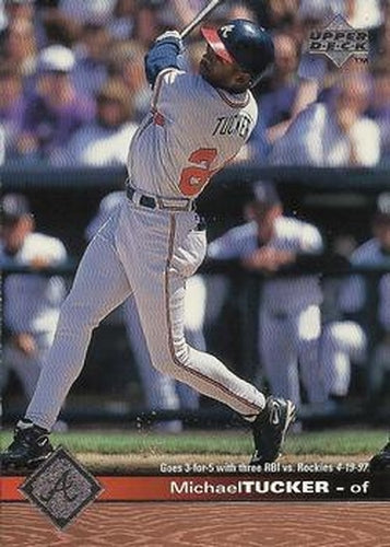 #524 Michael Tucker - Atlanta Braves - 1997 Upper Deck Baseball