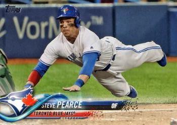 #524 Steve Pearce - Toronto Blue Jays - 2018 Topps Baseball