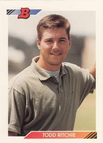 #524 Todd Ritchie - Minnesota Twins - 1992 Bowman Baseball