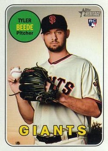 #524 Tyler Beede - San Francisco Giants - 2018 Topps Heritage Baseball