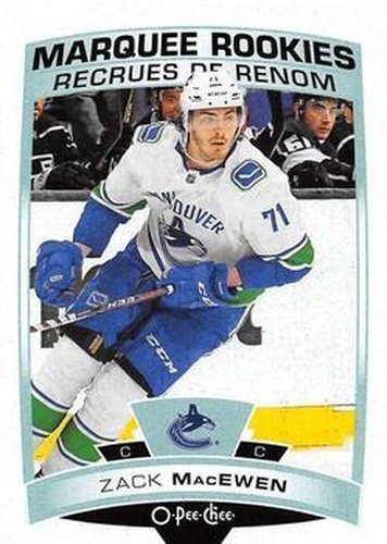 #524 Zack MacEwen - Vancouver Canucks - 2019-20 O-Pee-Chee Hockey