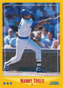#524 Manny Trillo - Chicago Cubs - 1988 Score Baseball