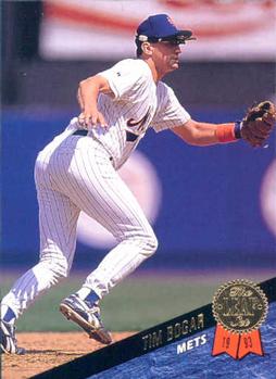 #525 Tim Bogar - New York Mets - 1993 Leaf Baseball