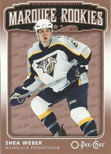 #525 Shea Weber - Nashville Predators - 2006-07 O-Pee-Chee Hockey
