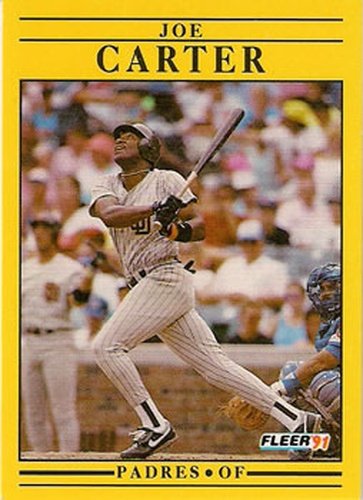 #525 Joe Carter - San Diego Padres - 1991 Fleer Baseball