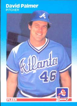 #525 David Palmer - Atlanta Braves - 1987 Fleer Baseball