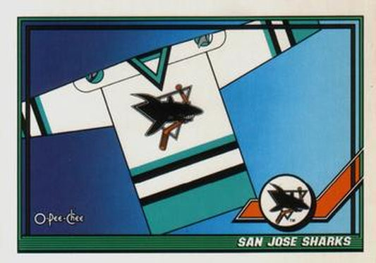 #525 San Jose Sharks - San Jose Sharks - 1991-92 O-Pee-Chee Hockey