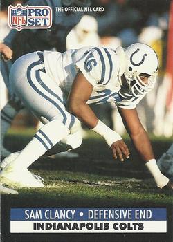 #525 Sam Clancy - Indianapolis Colts - 1991 Pro Set Football