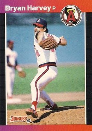 #525 Bryan Harvey - California Angels - 1989 Donruss Baseball