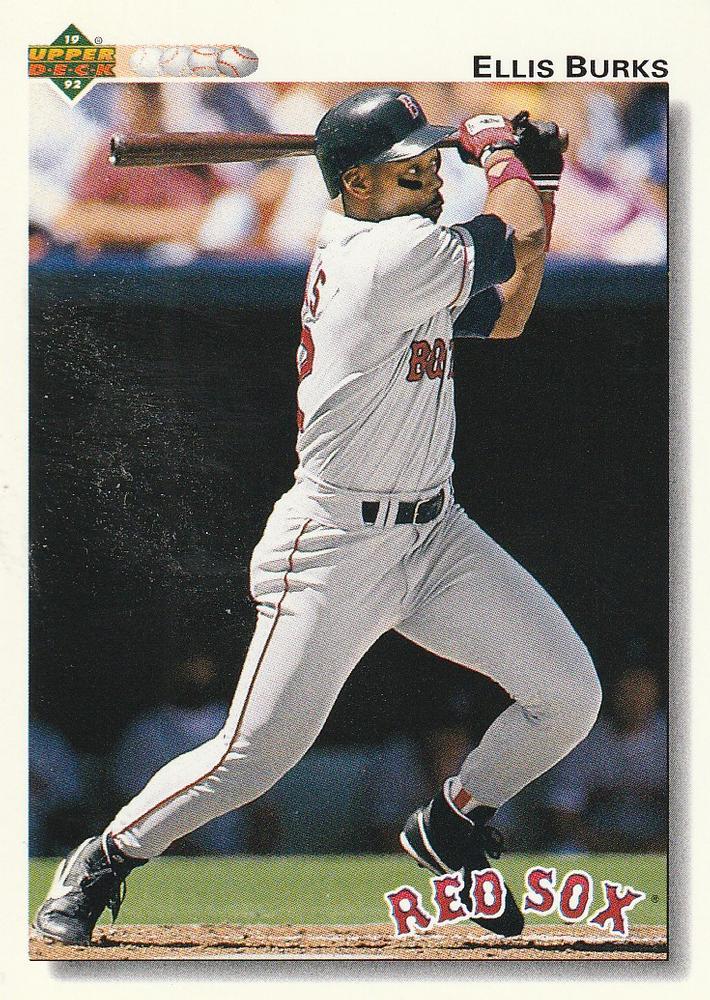 #525 Ellis Burks - Boston Red Sox - 1992 Upper Deck Baseball