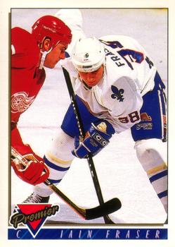 #525 Iain Fraser - Quebec Nordiques - 1993-94 O-Pee-Chee Premier Hockey