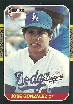 #525 Jose Gonzalez - Los Angeles Dodgers - 1987 Donruss Baseball