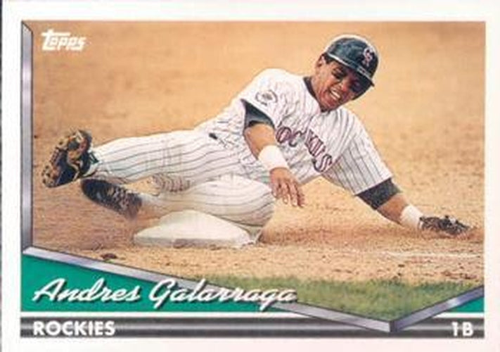 #525 Andres Galarraga - Colorado Rockies - 1994 Topps Baseball
