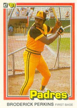 #525 Broderick Perkins - San Diego Padres - 1981 Donruss Baseball